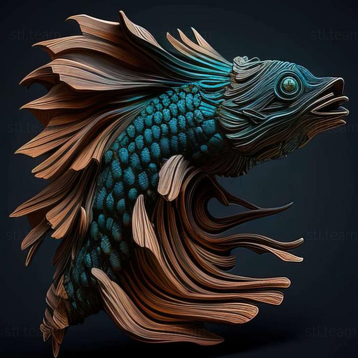 Animals Fighting fish Dragon fish